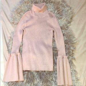 Romeo and Juliet couture light pink turtleneck